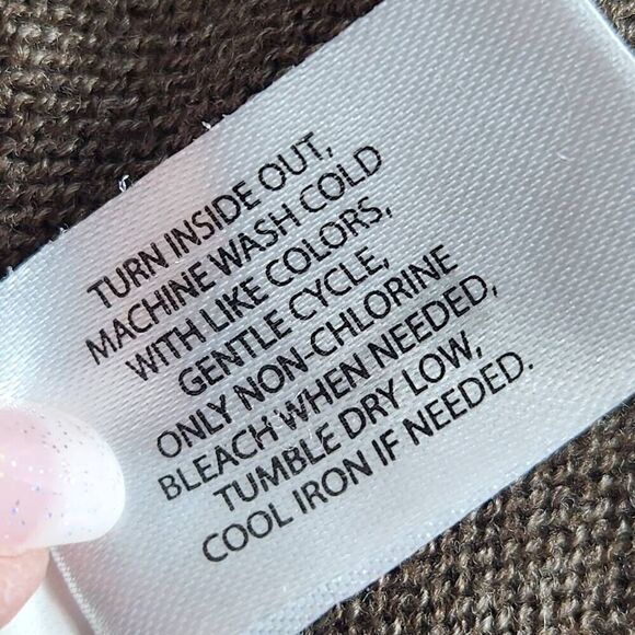 U.S. Polo Assn. Solid Jersey Crew Neck Sweater Cigar Heather Size XXL - Picture 8 of 8